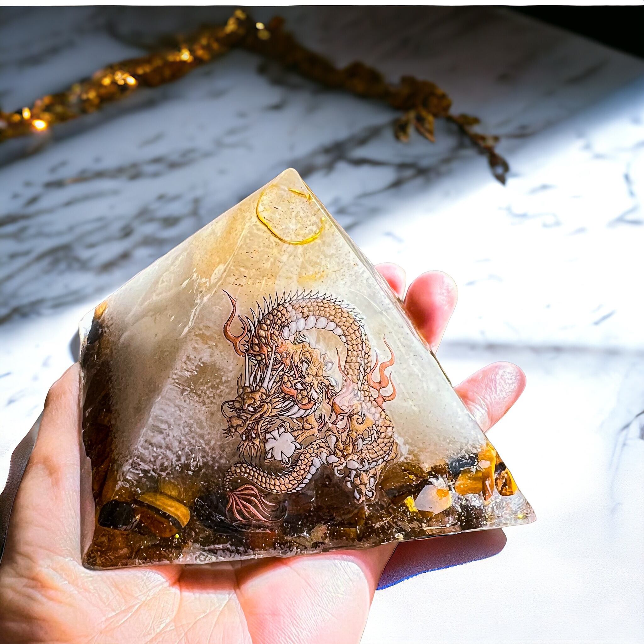 厄除け・トラブル退散 &良質な引き寄せ 』ドラゴン ピラミッドオルゴ  