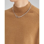 リブ編み モックネックニット af0420