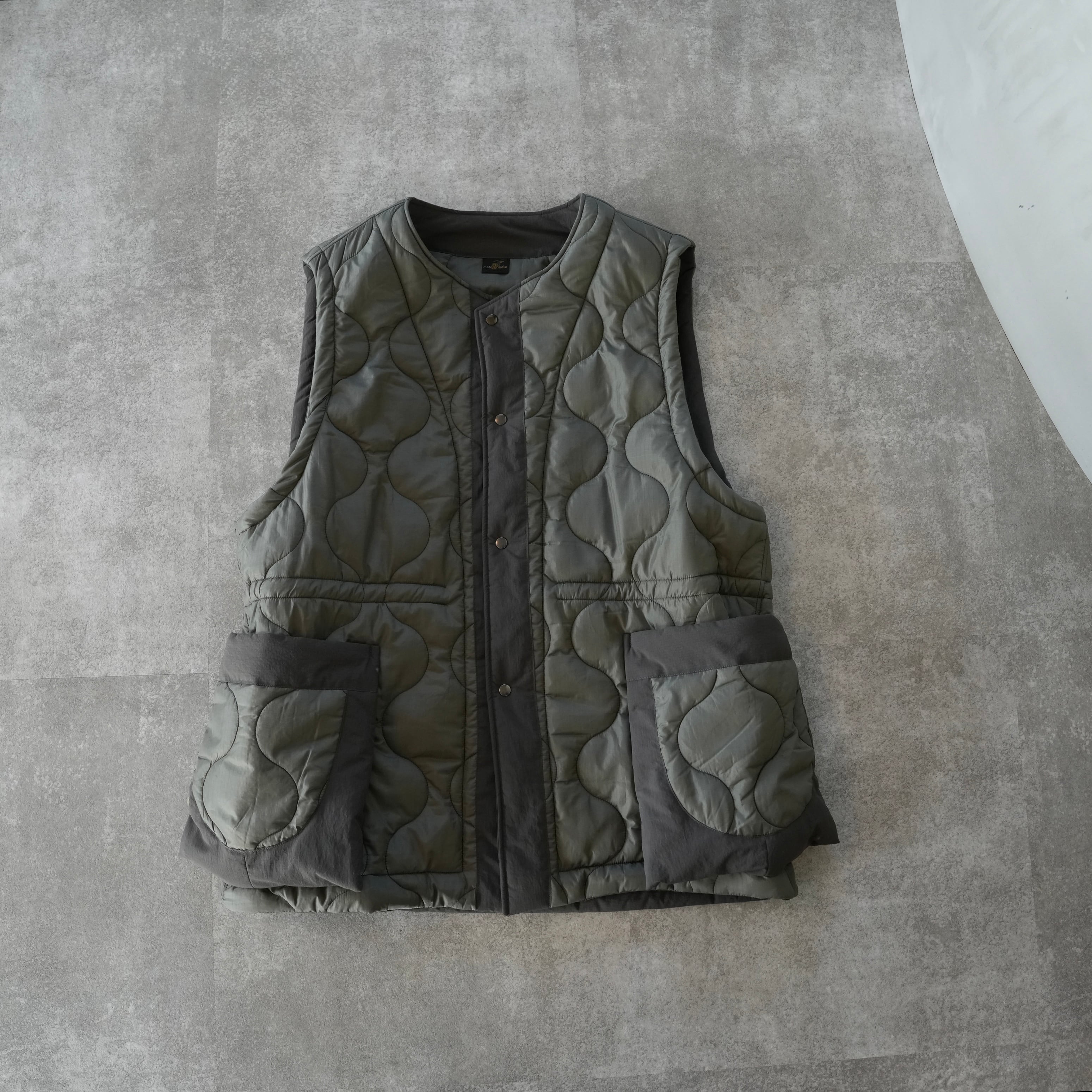 quilting vest olive