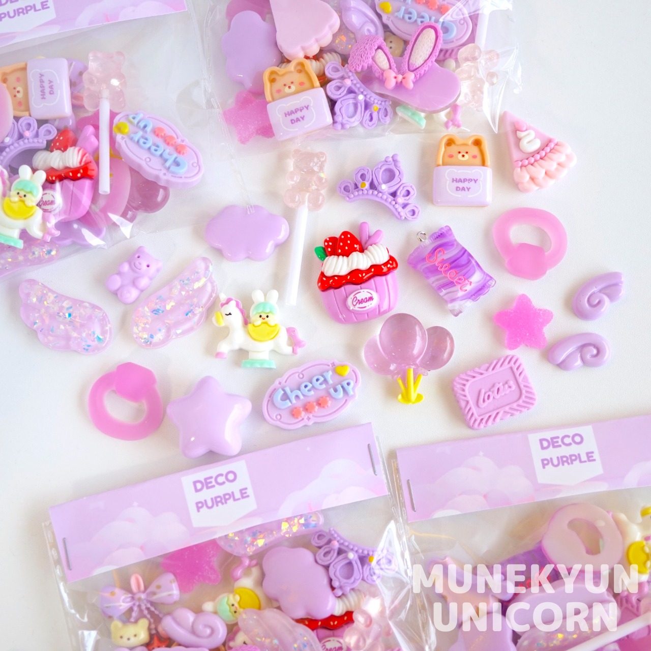 #L034 【20個/20pcs】New カラー別デコパーツパック/ New Color-Specific Deco Parts Pack