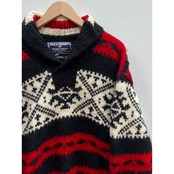 90s POLO SPORT "NATIVE PATTERN" WOOL HAND KNIT Size L