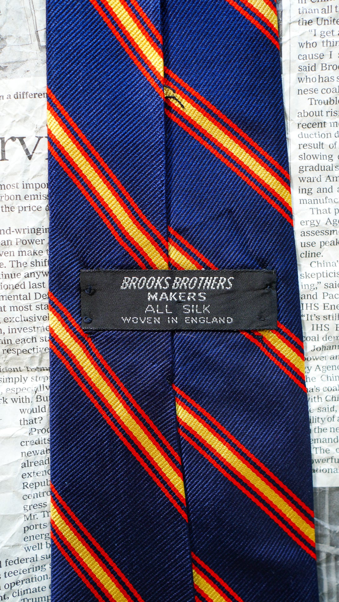 1960s】BROOKS BROTHERS ブルックスブラザーズ レップタイ 《黒タグ