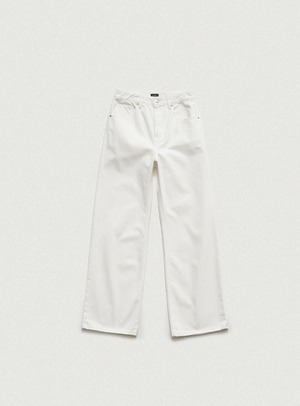[The Barnnet] Léa Slub Denim Pants_White 正規品 韓国ブランド 韓国通販 韓国代行 韓国ファッション ザ バーネット ザバーネット thebarnnet 日本 店舗