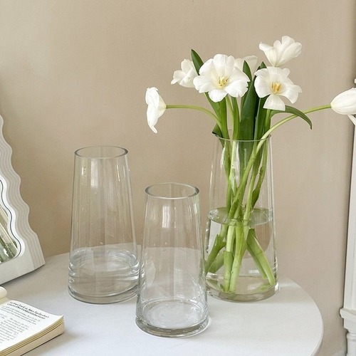 花瓶 おしゃれ ガラス 花活け フラワーベース ガラス容器 ガラスボトル ガラスベース 水栽培 クリア花瓶