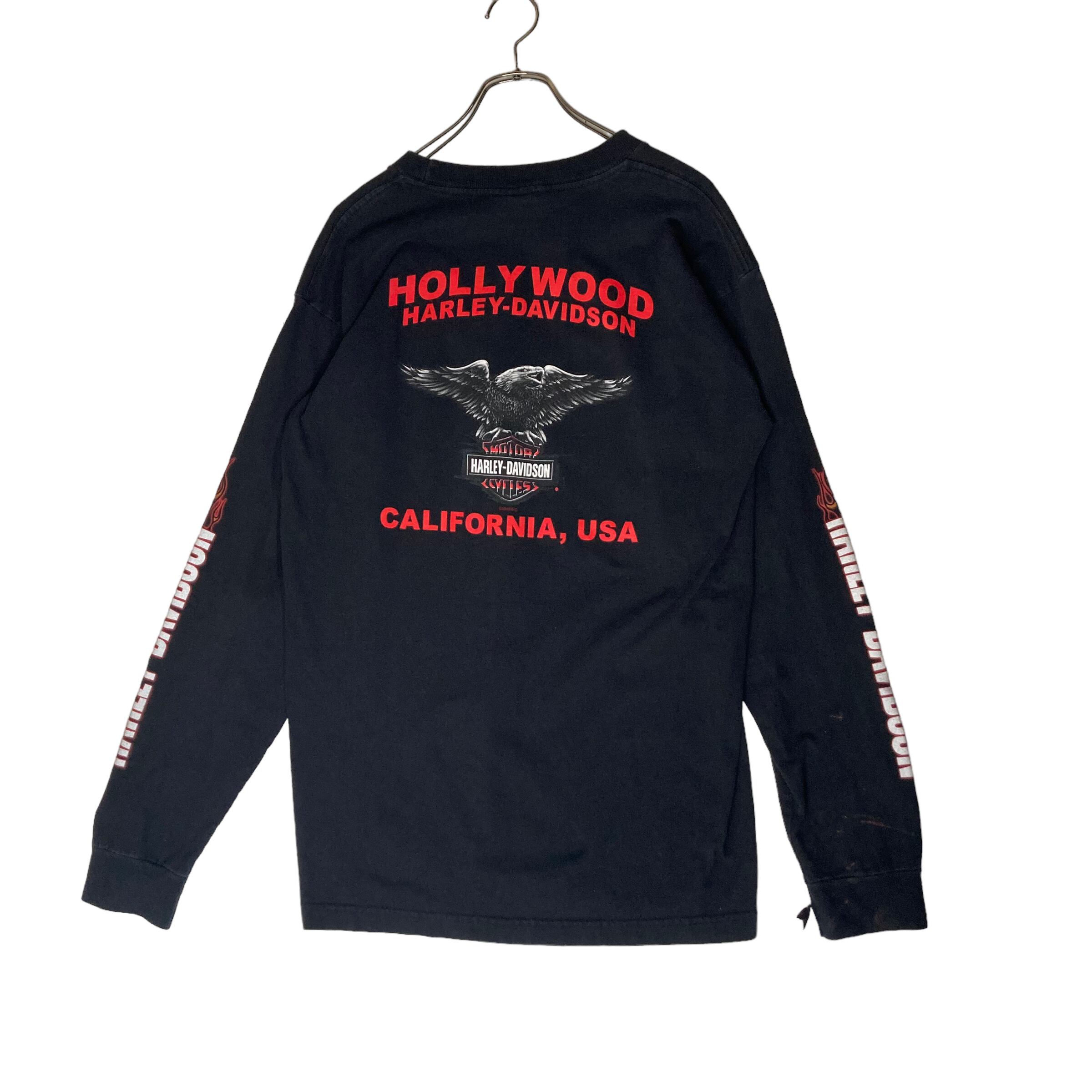 Made in USA】【両面プリント】HARLEY DAVIDSON 長袖Tシャツ L 