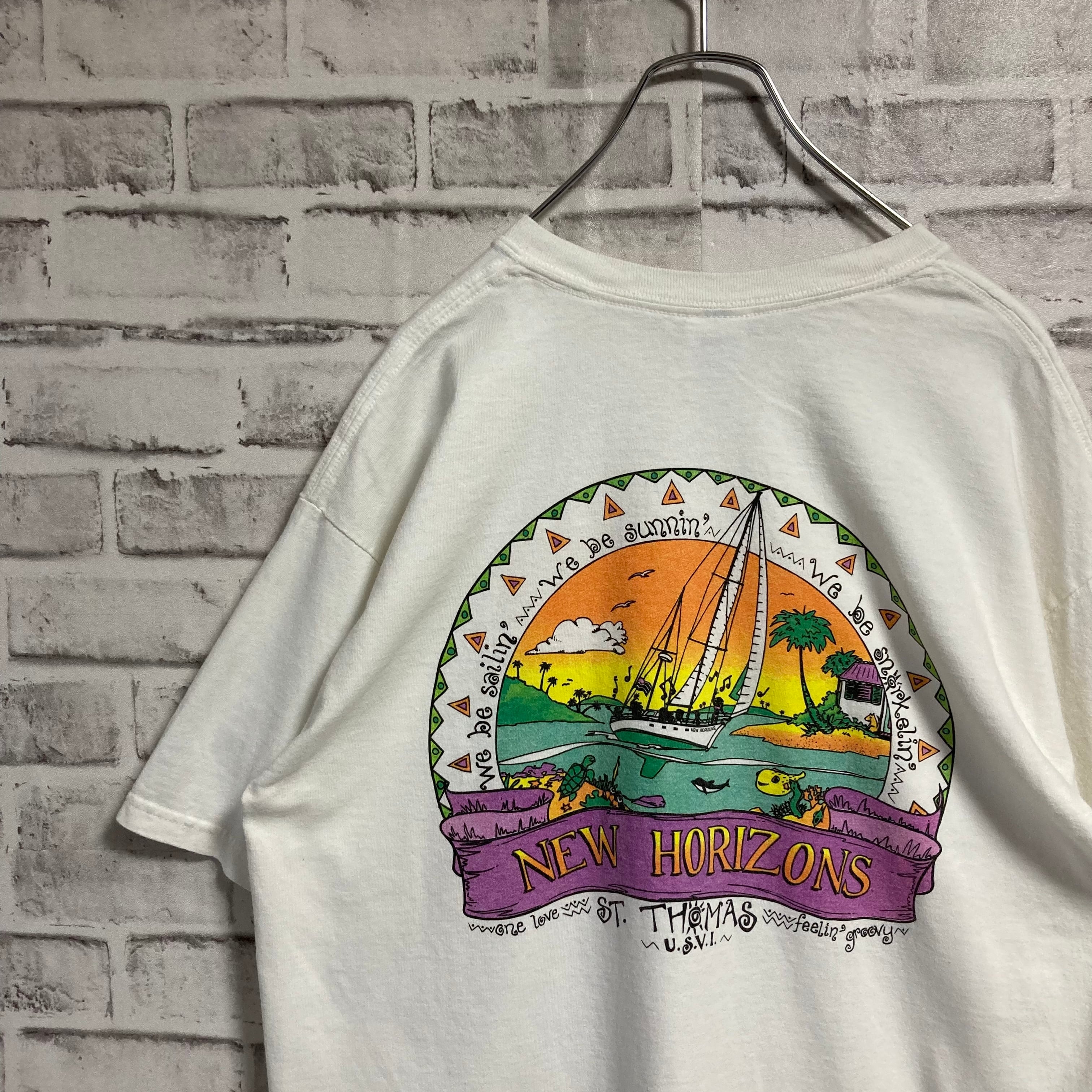 GILDAN】S/S Tee L “ST.THOMAS” バックプリント 両面プリント Tシャツ ...