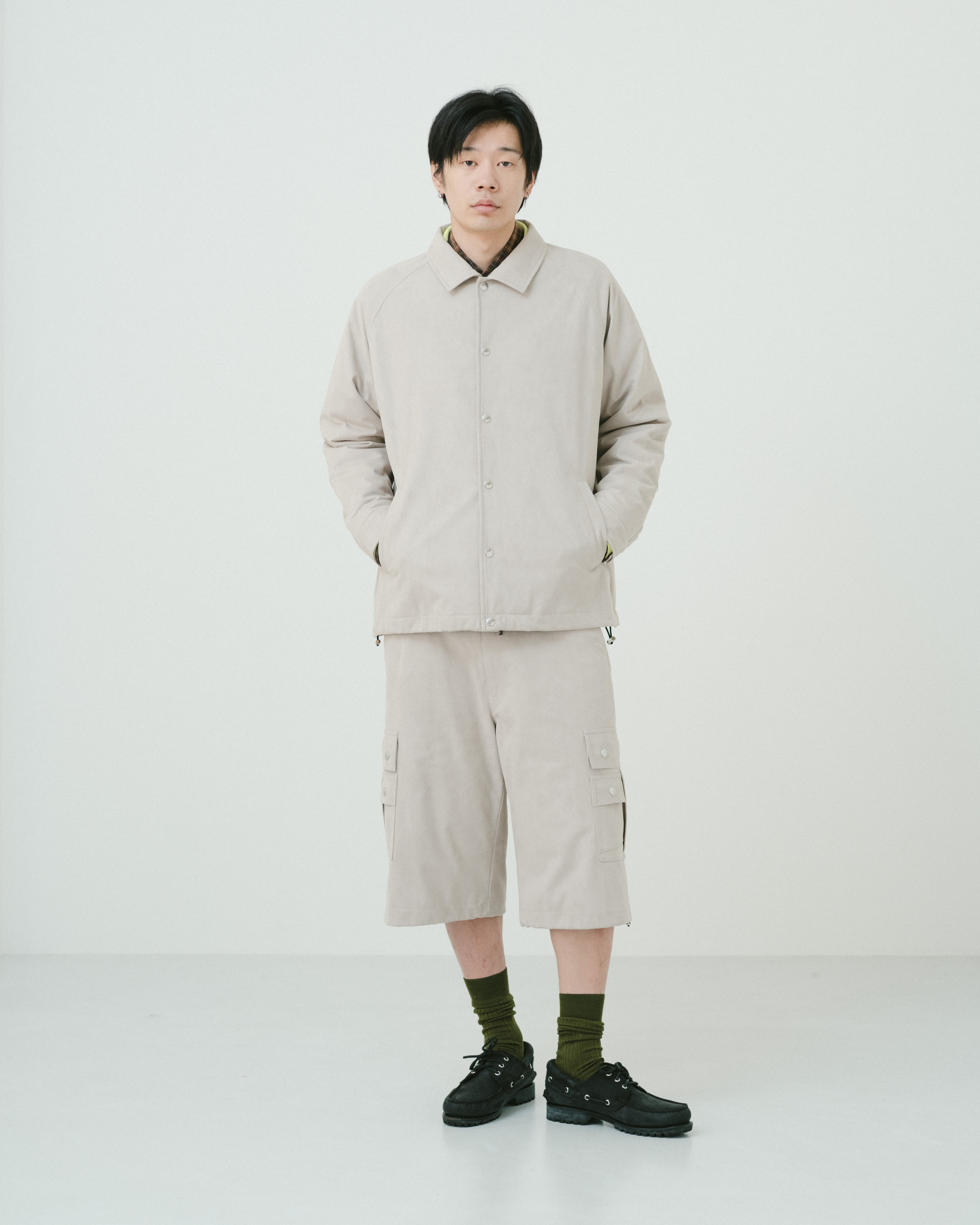 Suède coach jacket（LIGHT GREY） | TTTMSW