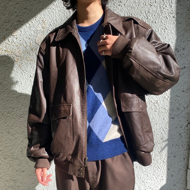 00's ORVIS / A-2 Type Leather Jacket | TAPATAPP 2nd