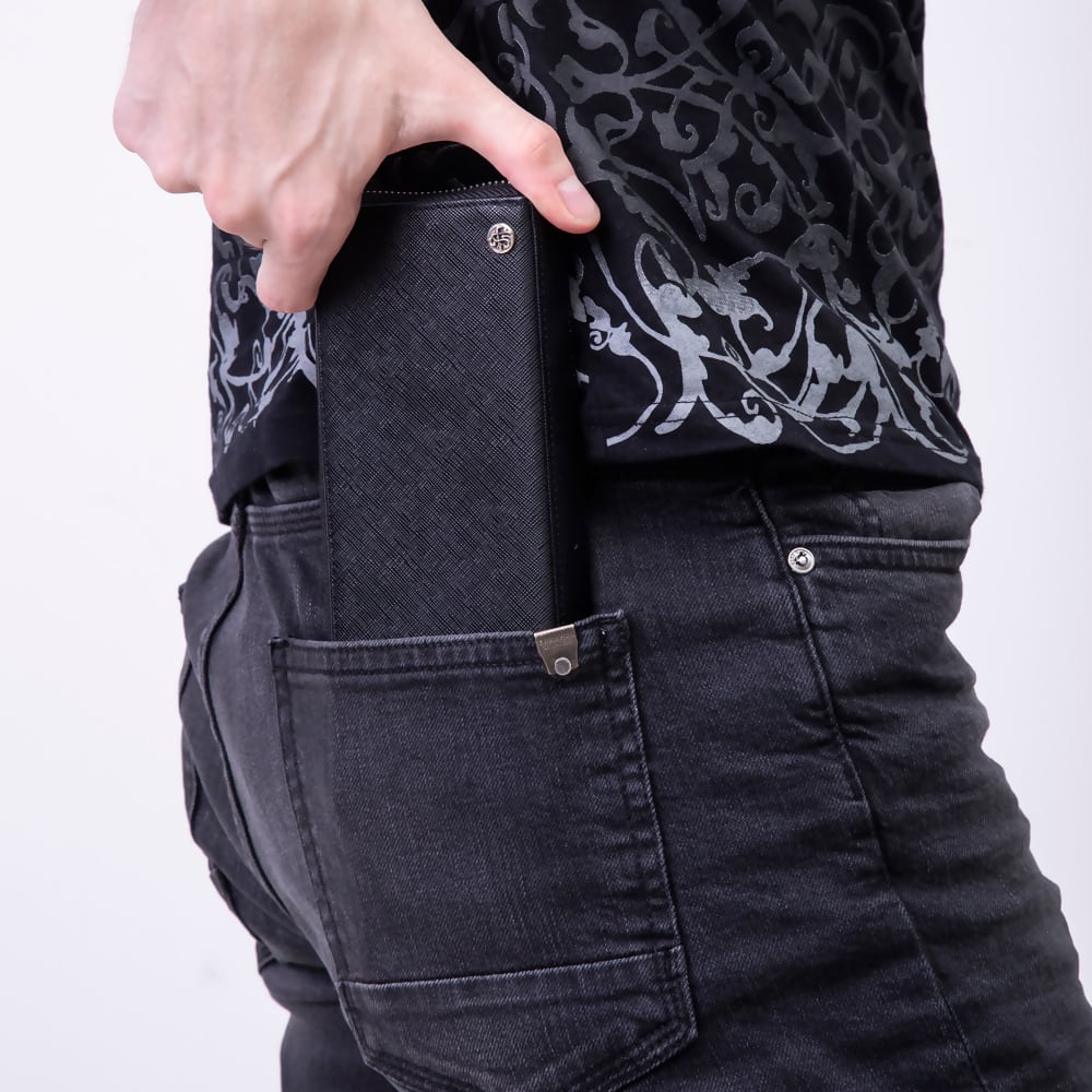 財布売り上げランキング5位】L字スリムサフィアーノロングウォレット