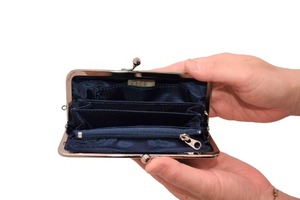 がま口 財布 角型 (クラシックイエロー) 小銭入れ レトロ 工房 手作り 日本製 エコパッケージ MX-0035-288