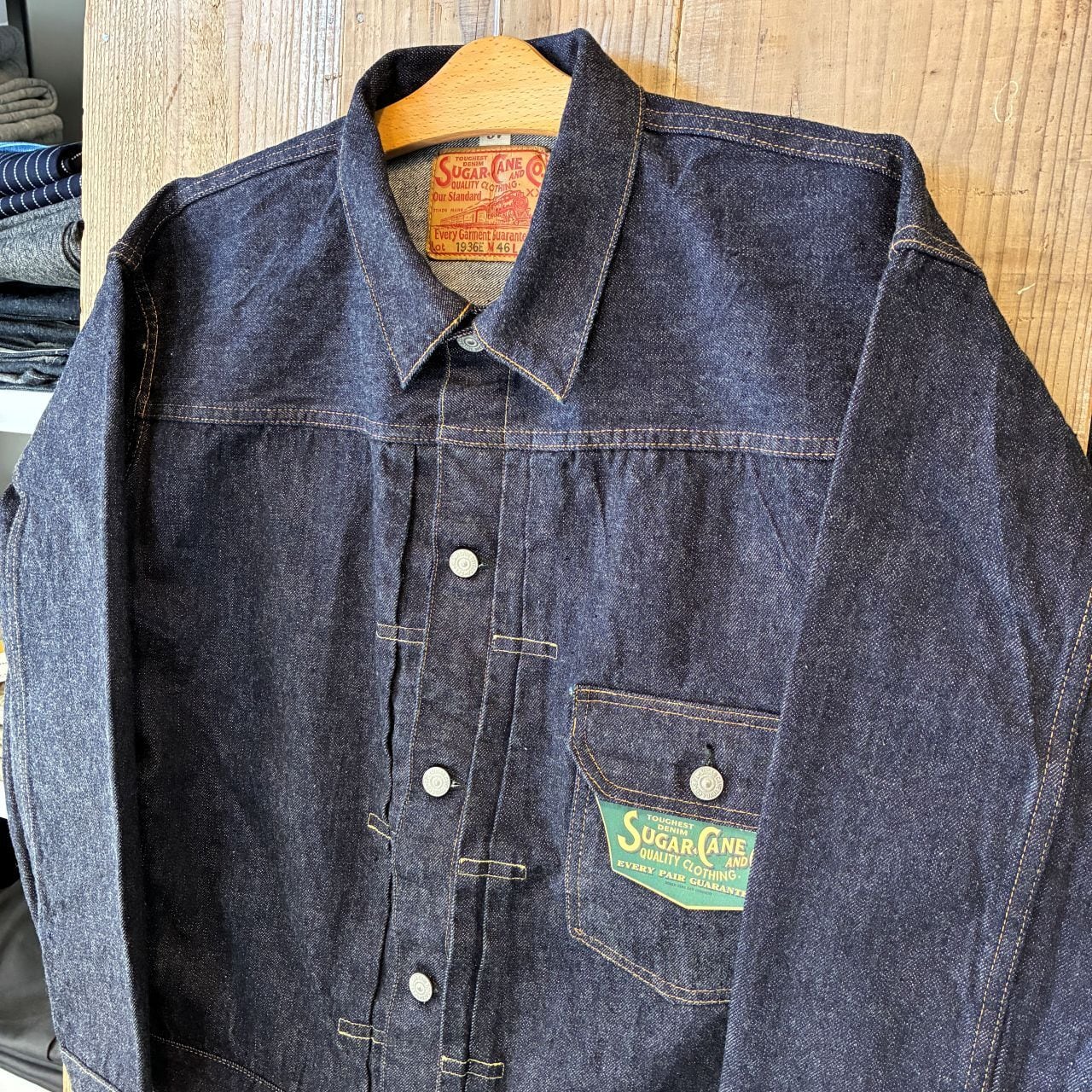 SUGAR CANE 13oz. DENIM BLOUSE 1936 MODEL T-BACK | Jeans Shop 3rd