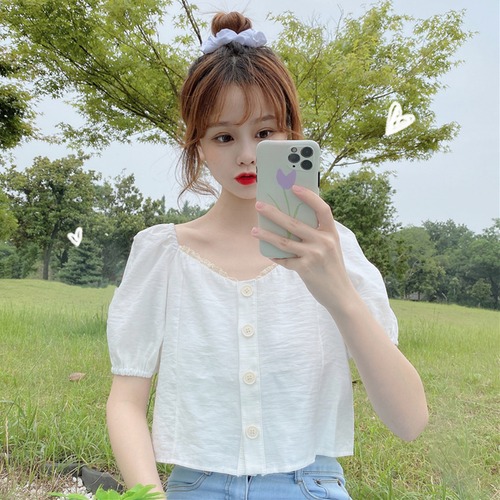 ✞ スリムレースVネックスリーブブレストショートシャツブラウスジャケット ✞ゴスロリ SM ミリ 甘ロリ クラロリ 和ロリ エレガント 黒ロリ 姫ロリ 華ロリ BB-BB9198939