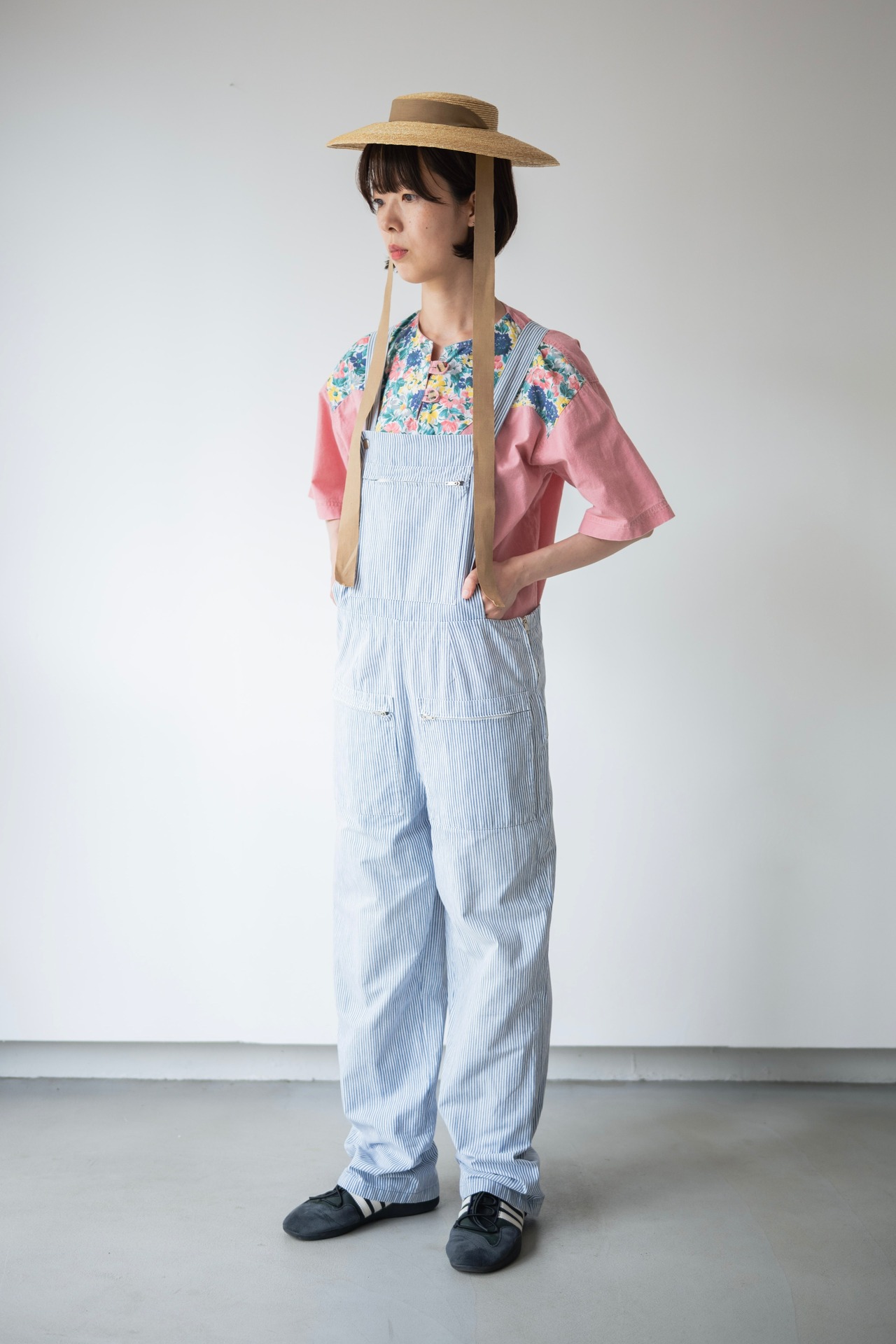 Flower pink pullover shirt