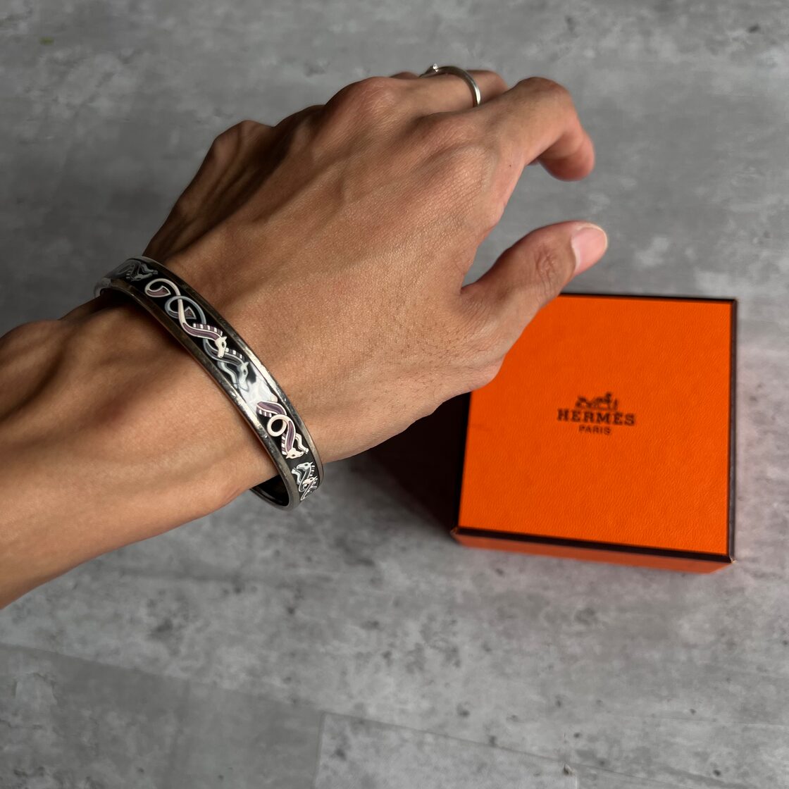 Hermes” émail PM 廃盤モデル エルメス エマイユPM ブレスレット 