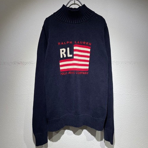 POLO used cotton hight-neck knit