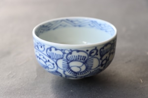 ニュウ 染付 梅文 湯呑 向付 /Blue and white cup