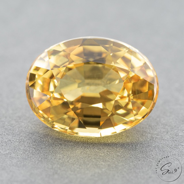 天然【非加熱】サファイア・イエロー　1.57ct