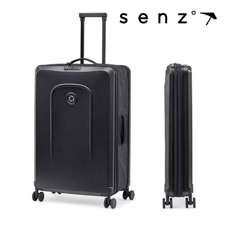 SSFW 韓国ブラックナイロンキャリーバッグ　新品未使用　タグ付き senz° foldaway carry on trolley pure black 8801 センズ キャリー