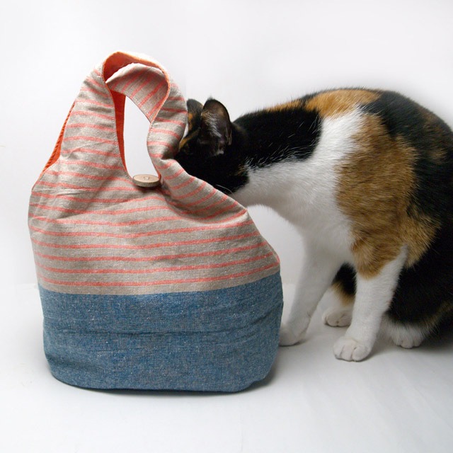 「otomo」 ちょっとそこまでのおともに　ミニサイズバッグ　[ストライプ]