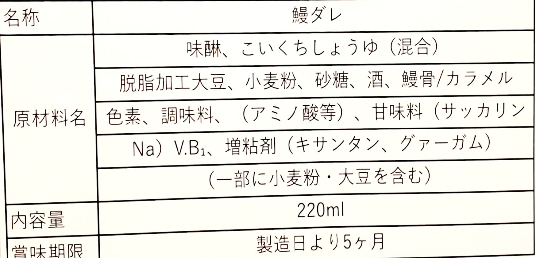 鰻まぶしタレ