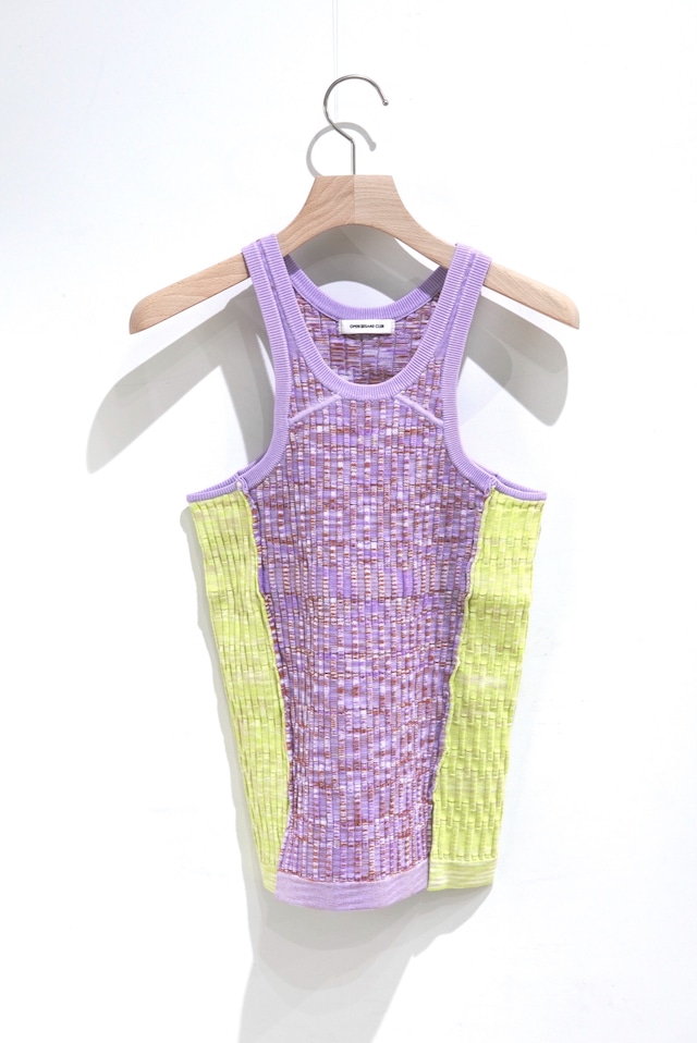 OPEN SESAME CLUB / melange patch tank / lavender