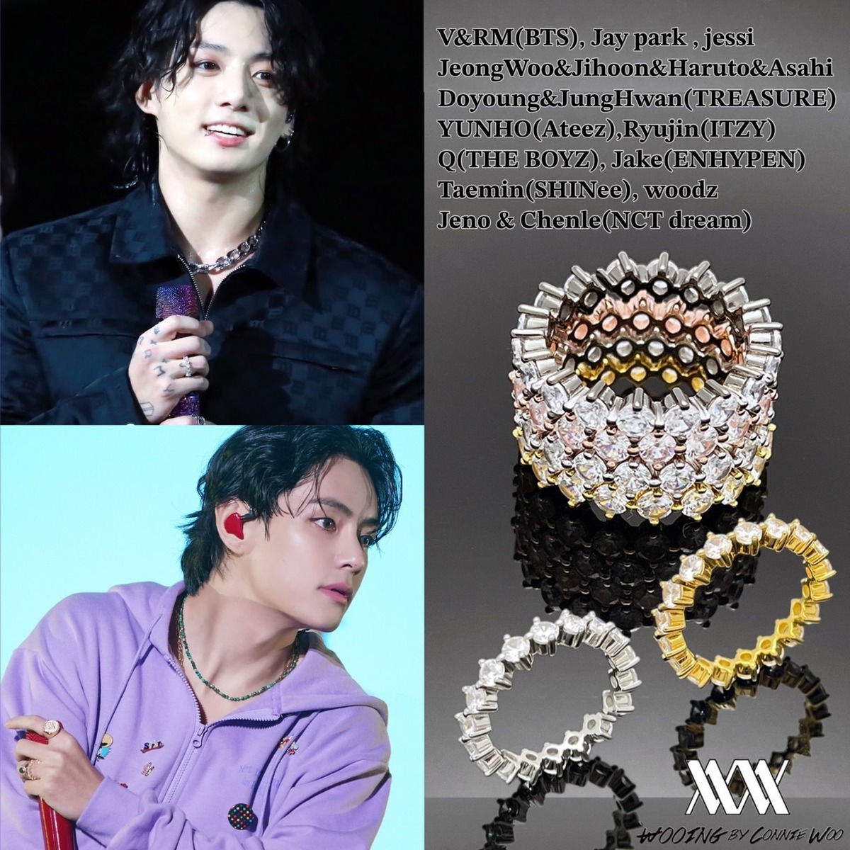★BTS 全員 着用！！【WOOING】4prong Silver Compass Ring | もごつ