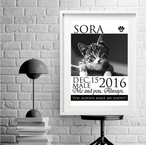 SILHOUETTE#CAT POSTER(A4)