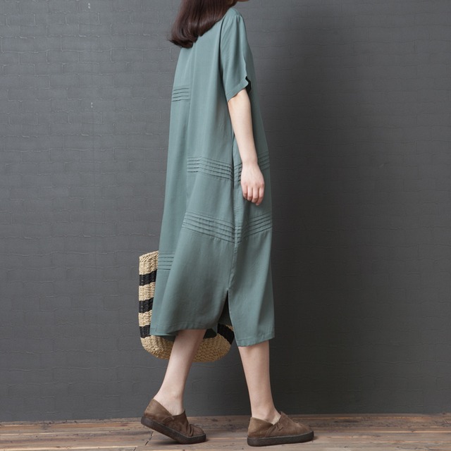 ロングワンピース レディース 夏 半袖 マキシワンピース 無地 綿麻 ドレス カジュアル Petit Link ロングワンピース レディース 夏 半袖 マキシワンピース 無地 綿麻 ドレス カジュアル Petit Link