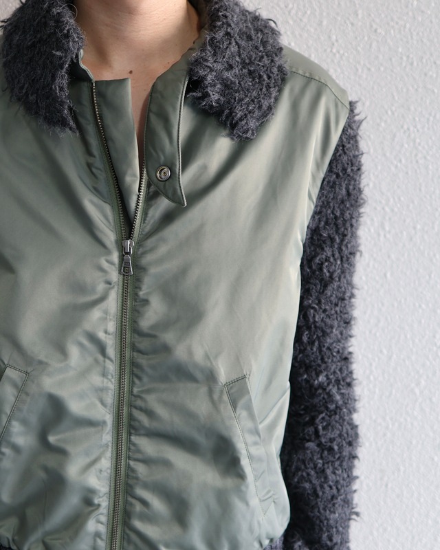 Oscar Ouyang AW25/Green bomber jacket