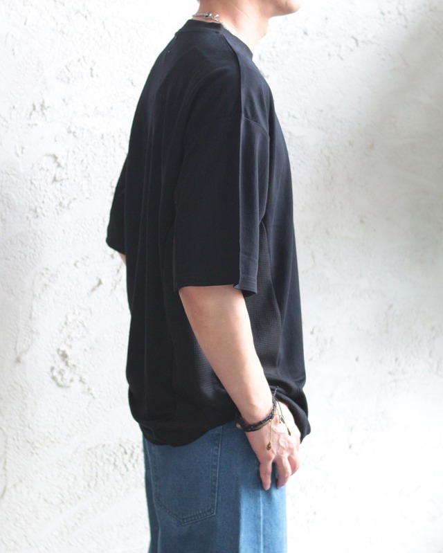 【Revo.】接触冷感 ワッフル切替SS Tee　(260627)