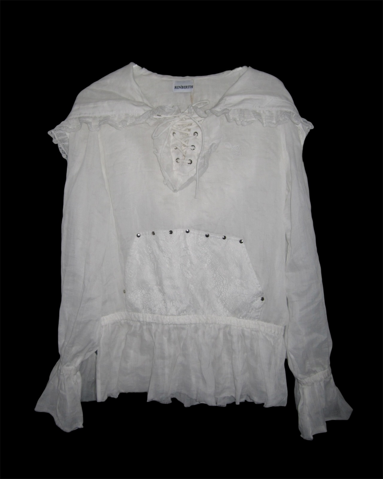 【RINBIRTH】Veil Hoodie Dress 40023