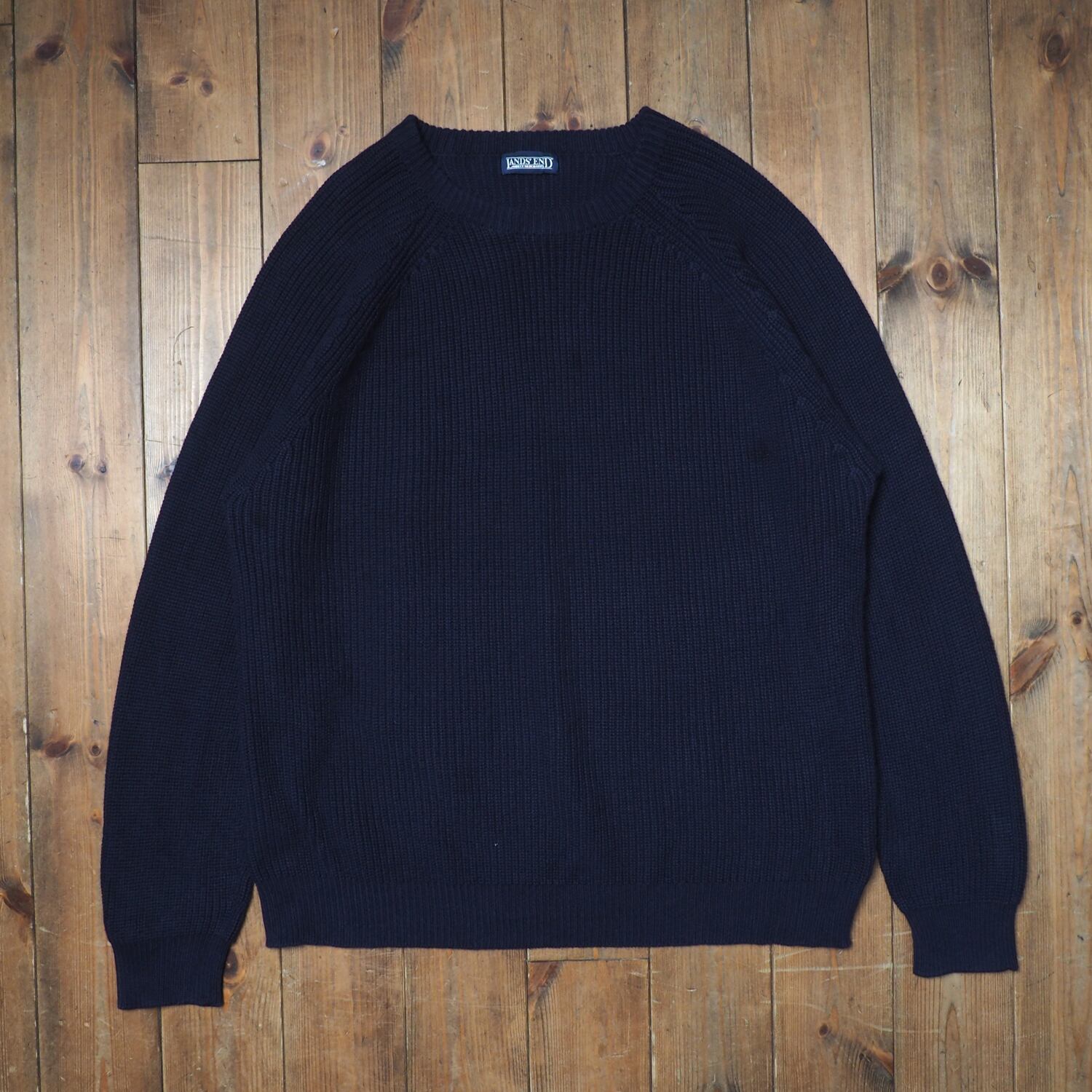 90's ”LANDS' END” Cotton knit | 古着屋シミー