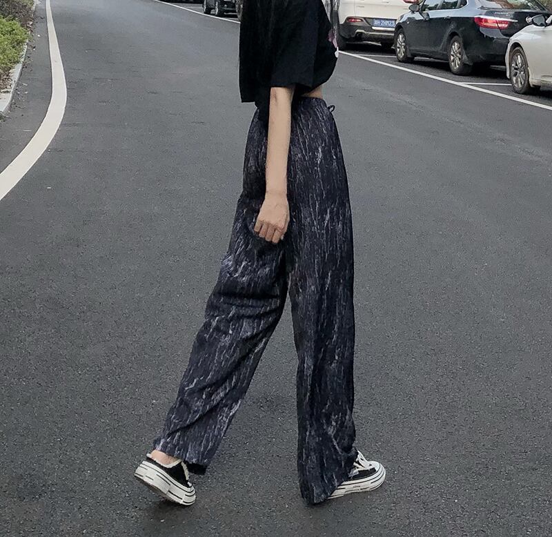 パンツ サマールーズ薄手ハイウェストウェストカジュアル 夏物 クレセントシティ87353927869