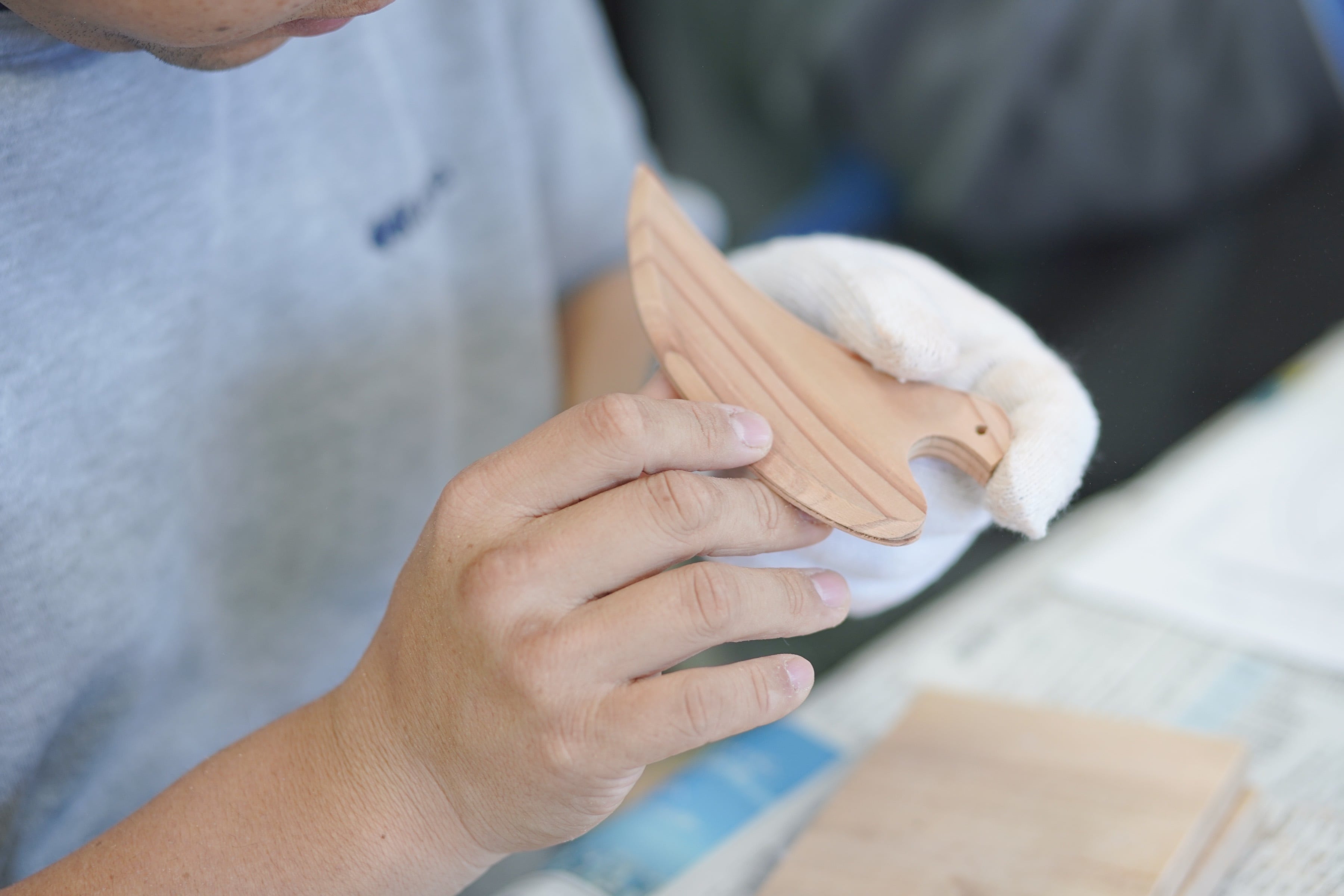 江戸仕立て都うちわ千鳥型【松崎和紙(長野県)】Edo-style plover