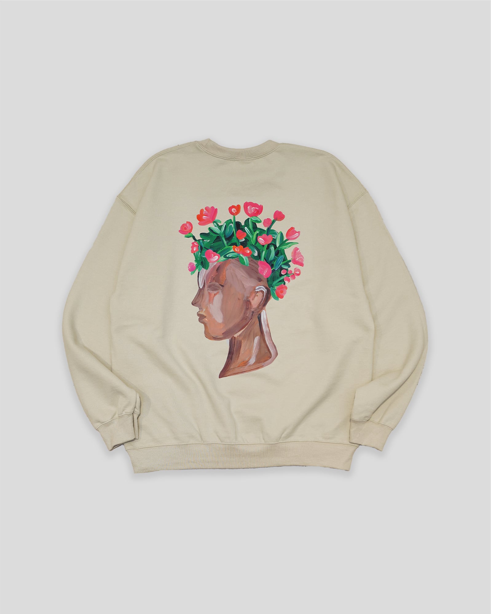 MM HAPPINESS FLOWER SWEAT IVORY