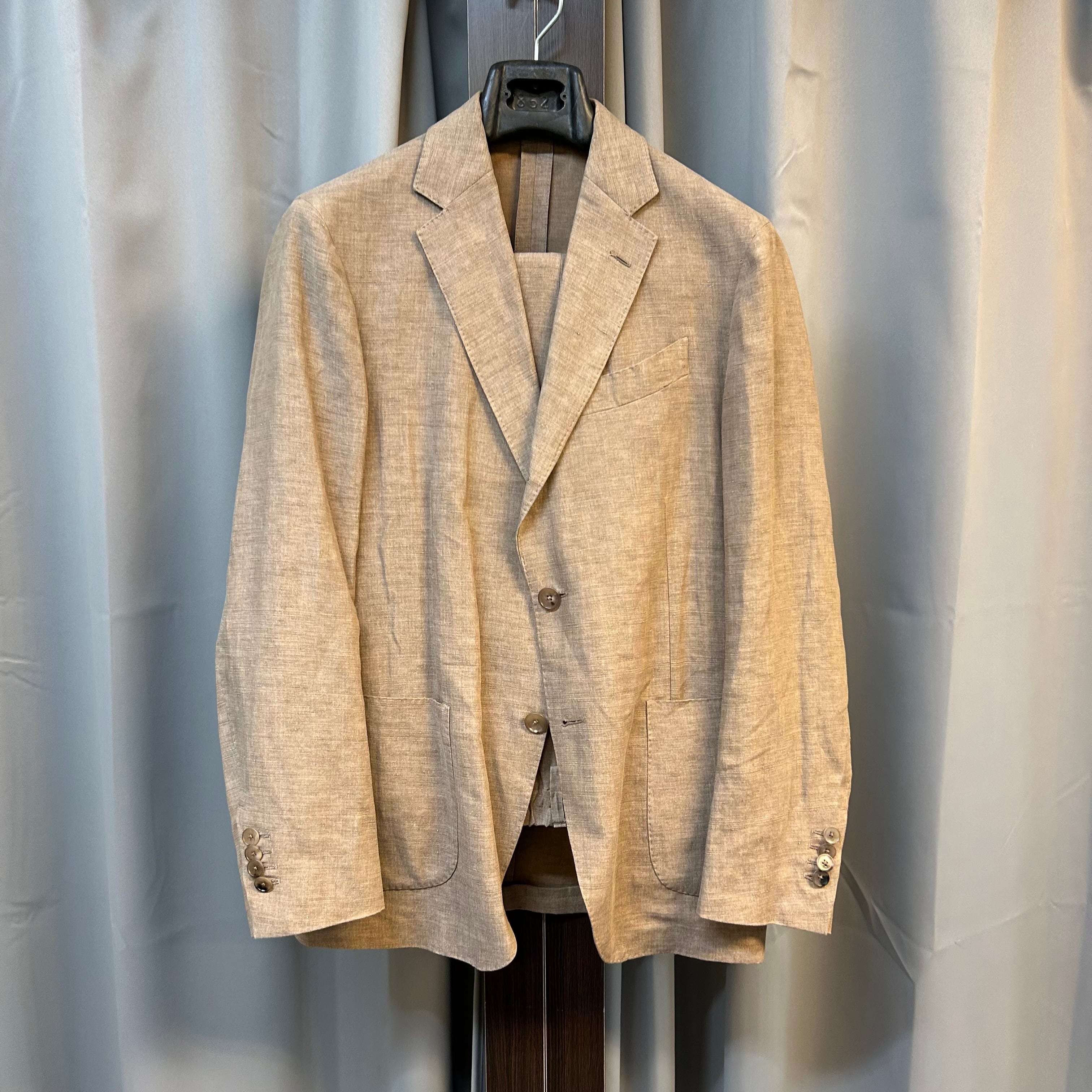 LARDINI BROWN LINEN SUIT《48》 | safarionline