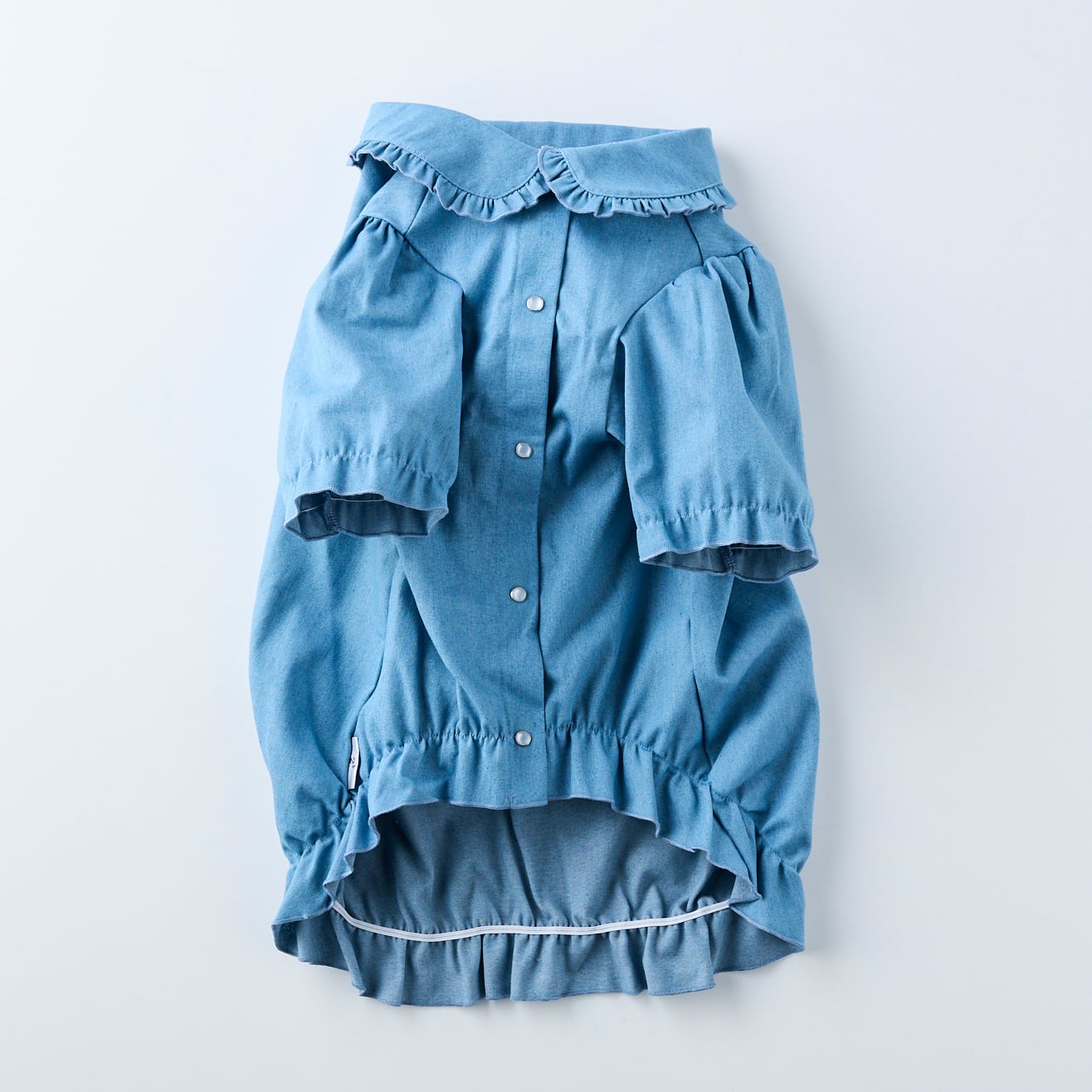 252502大型犬サイズ］デニムフリルブラウス | 犬服ブランド 2e