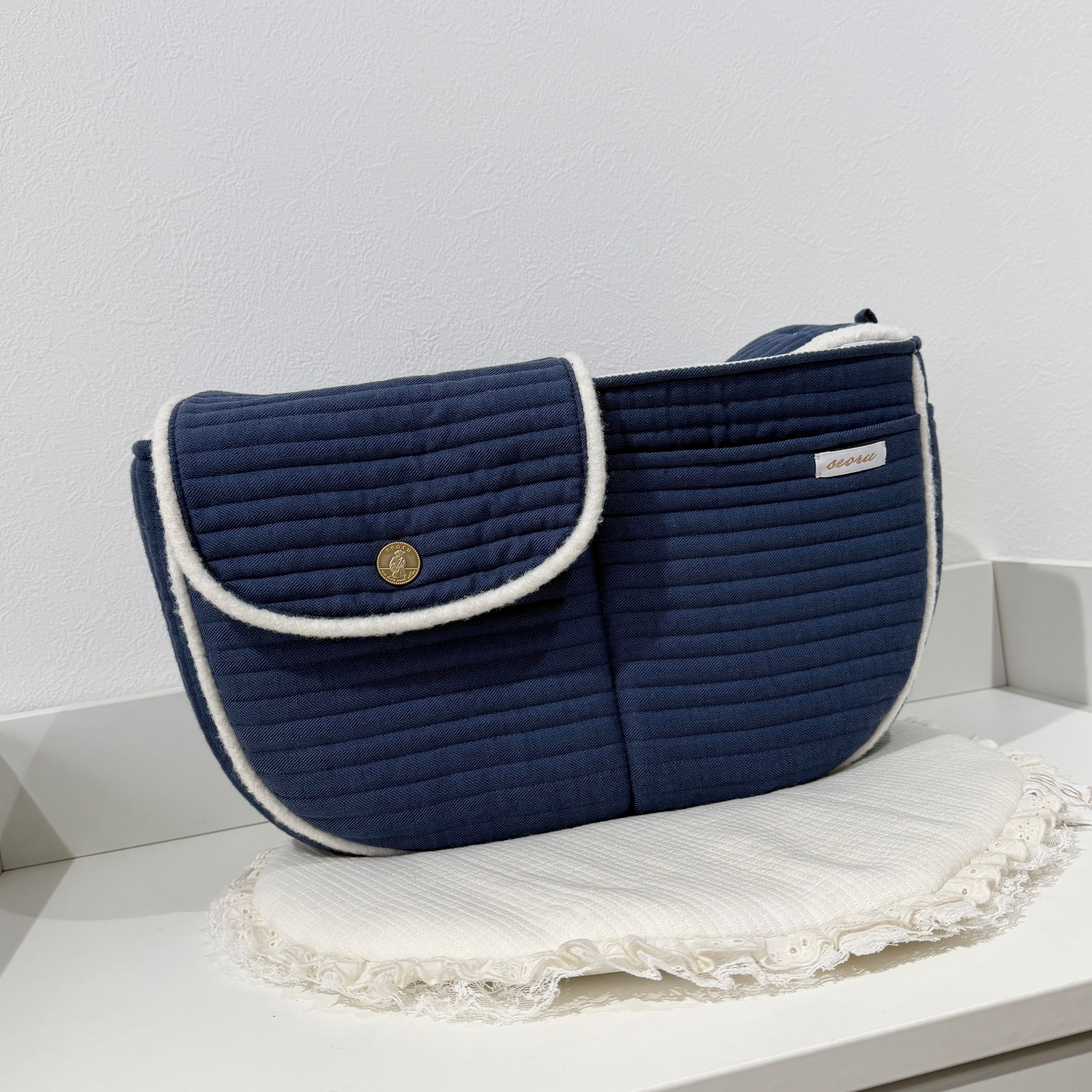 M即納【seoru】 shell pet bag ( denim ) | ropet