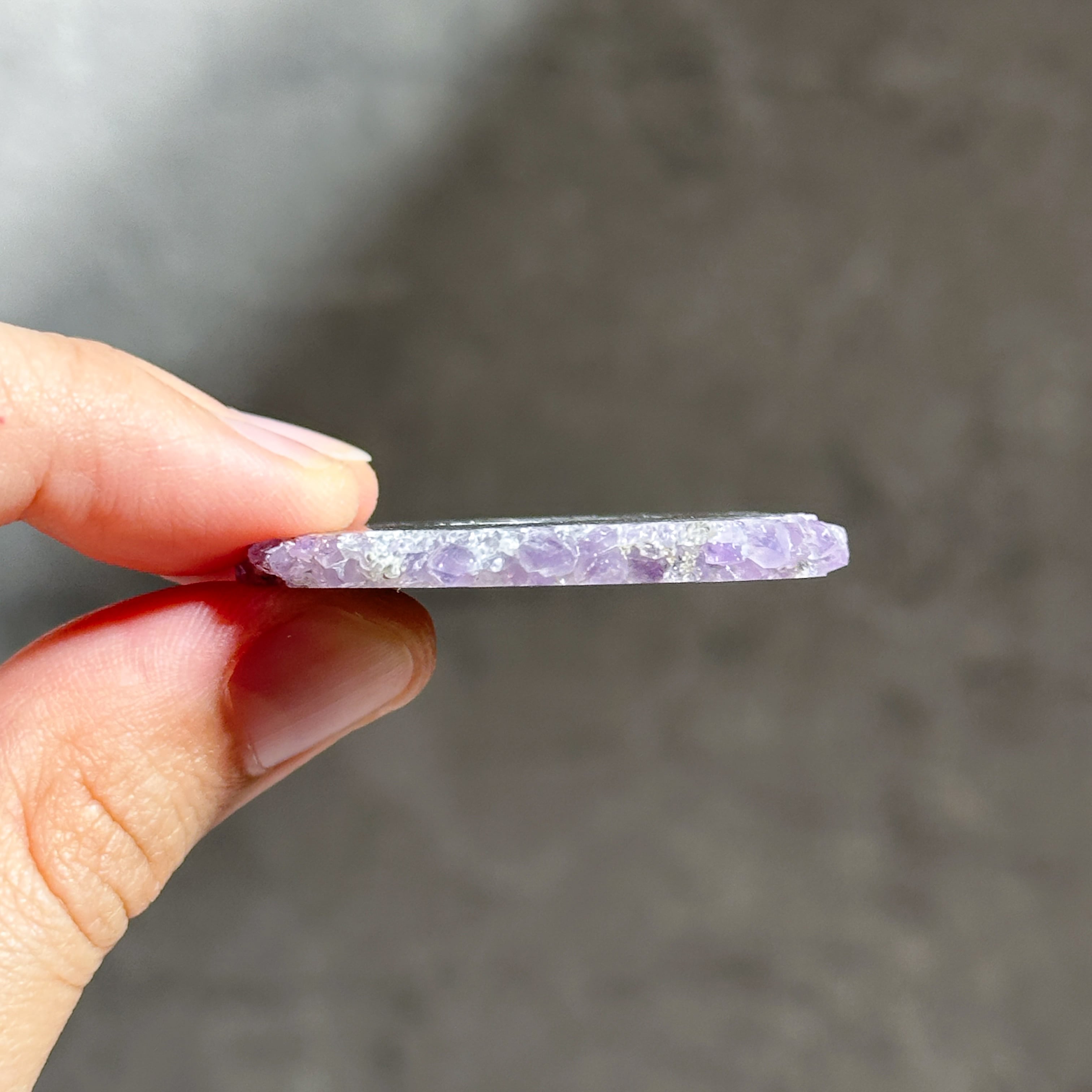 フラワーアメジスト スライス71◇ Flower Amethyst ◇天然石・鉱物