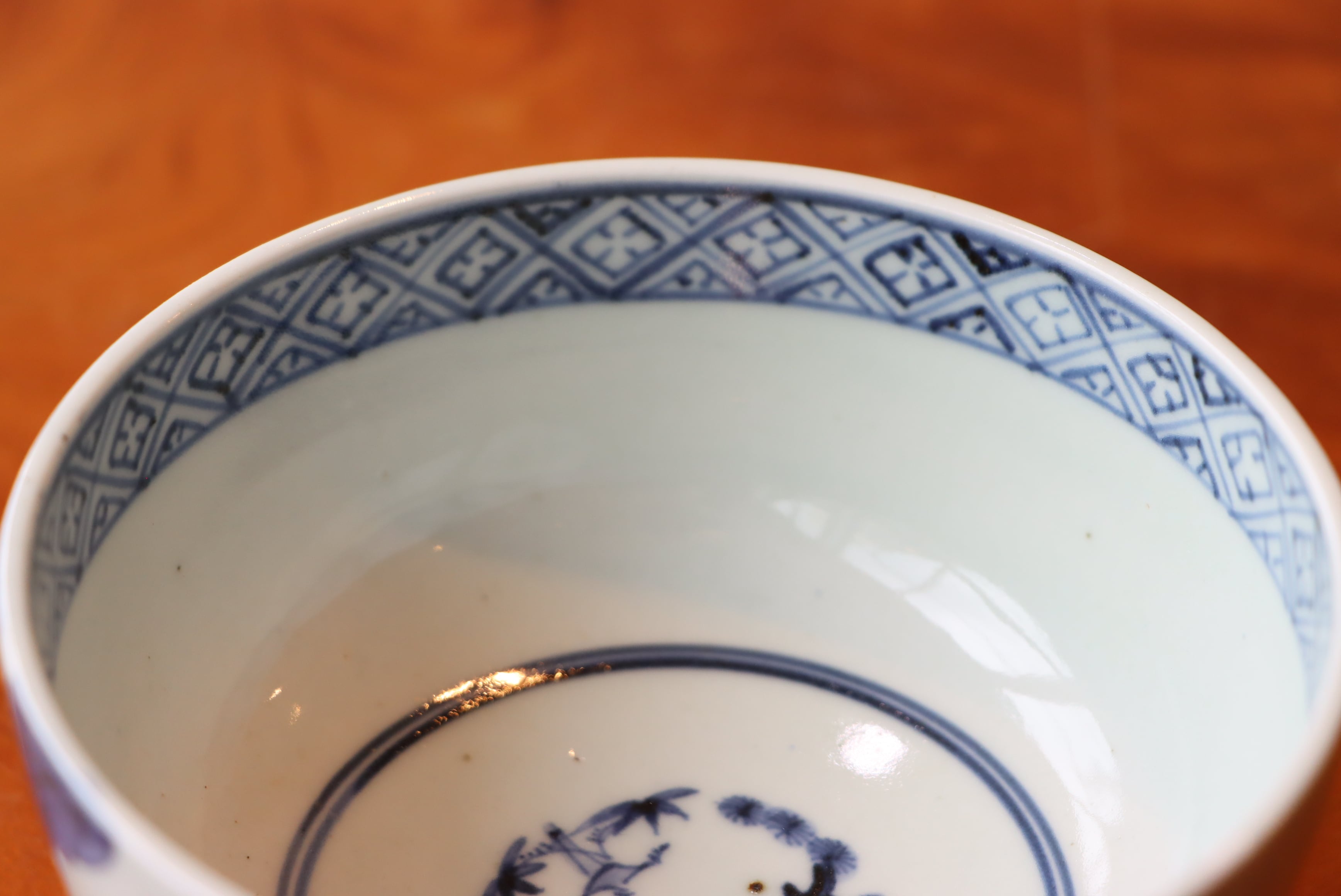 蓋茶碗 古伊万里 染付 蕪蝶文 | (有)新原美術