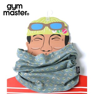 gym master ジムマスター ハッピーペイント ネックゲイター 総柄 ネックウォーマー ロング丈 フェイスガード バフ マスクカバー 防寒 カラフル メンズ レディース 男女兼用 アウトドア スキー スノーボード サイクリング G157643 ピスタチオ
