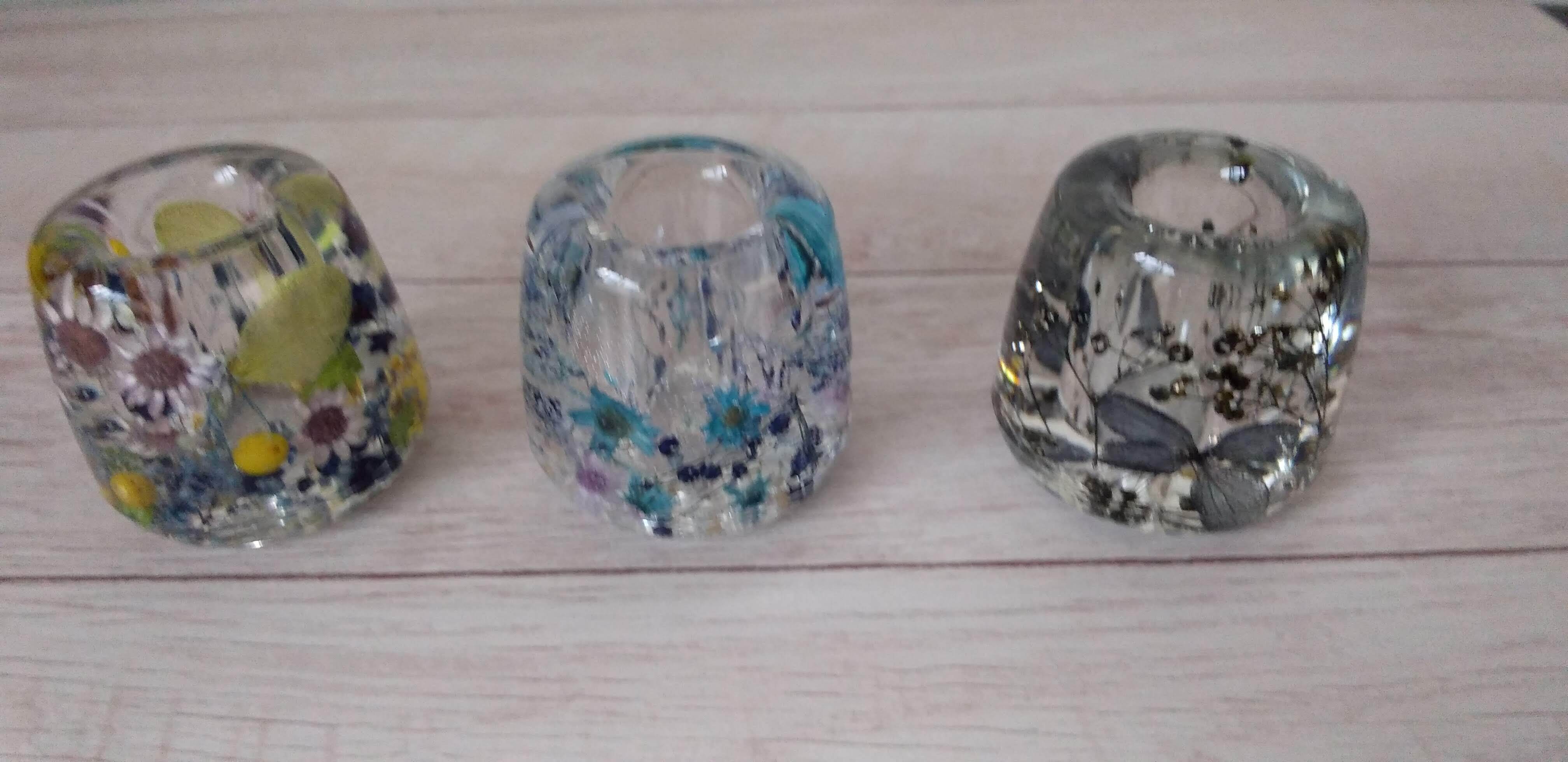 ハーバリウム　歯ブラシスタンド　～ブラック系～