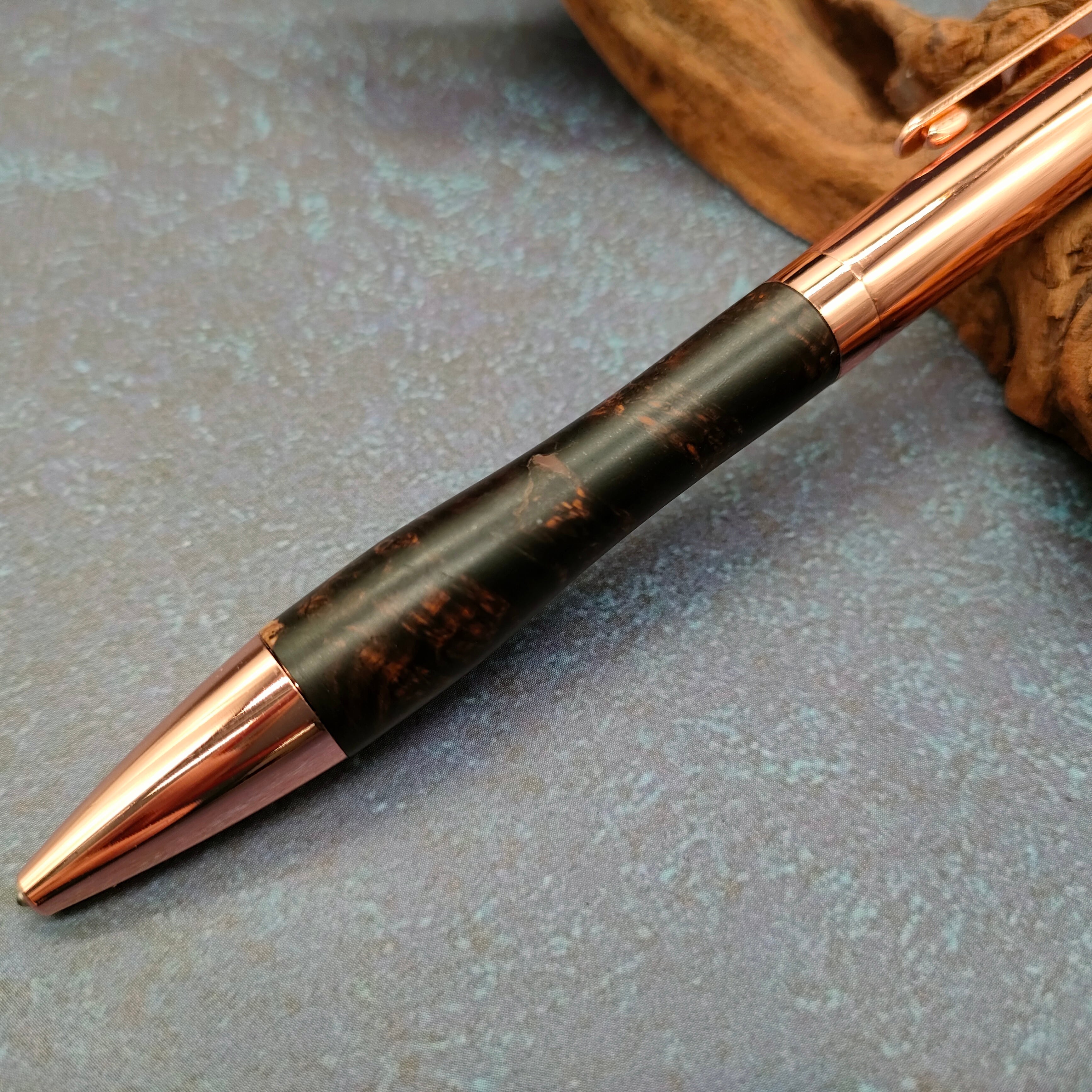 アフリカンブラックウッド瘤 ツイスト式ボールペンC152 | Bâton D'or