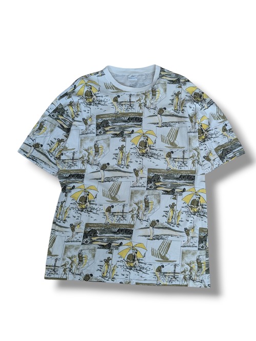 90s Schiesser Golf All-Over Print Tee