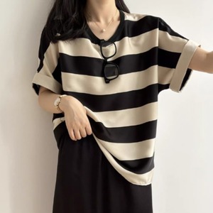 ワイドボーダーTシャツ 00778