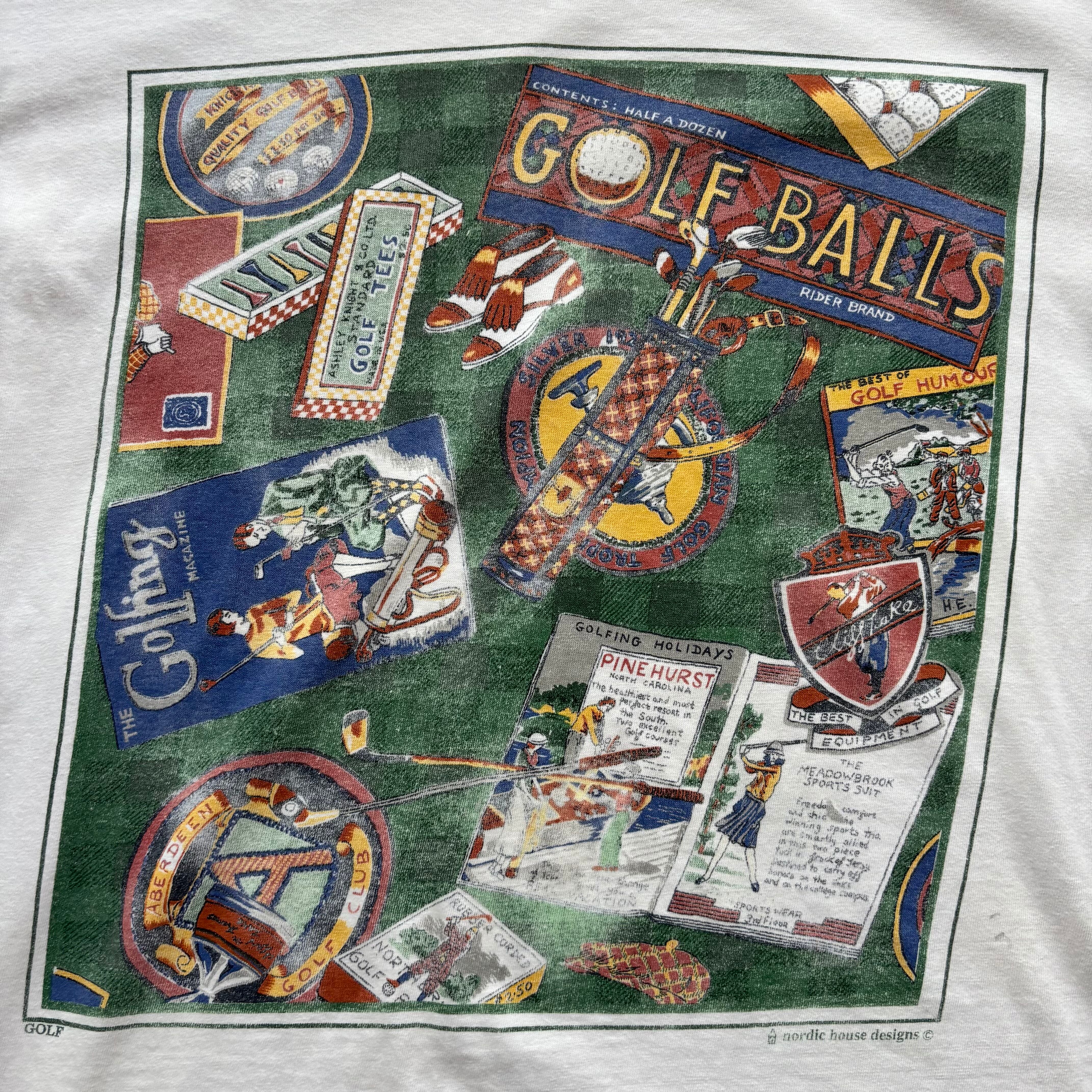 【90s】golf art t shirts | Lettered Vintage