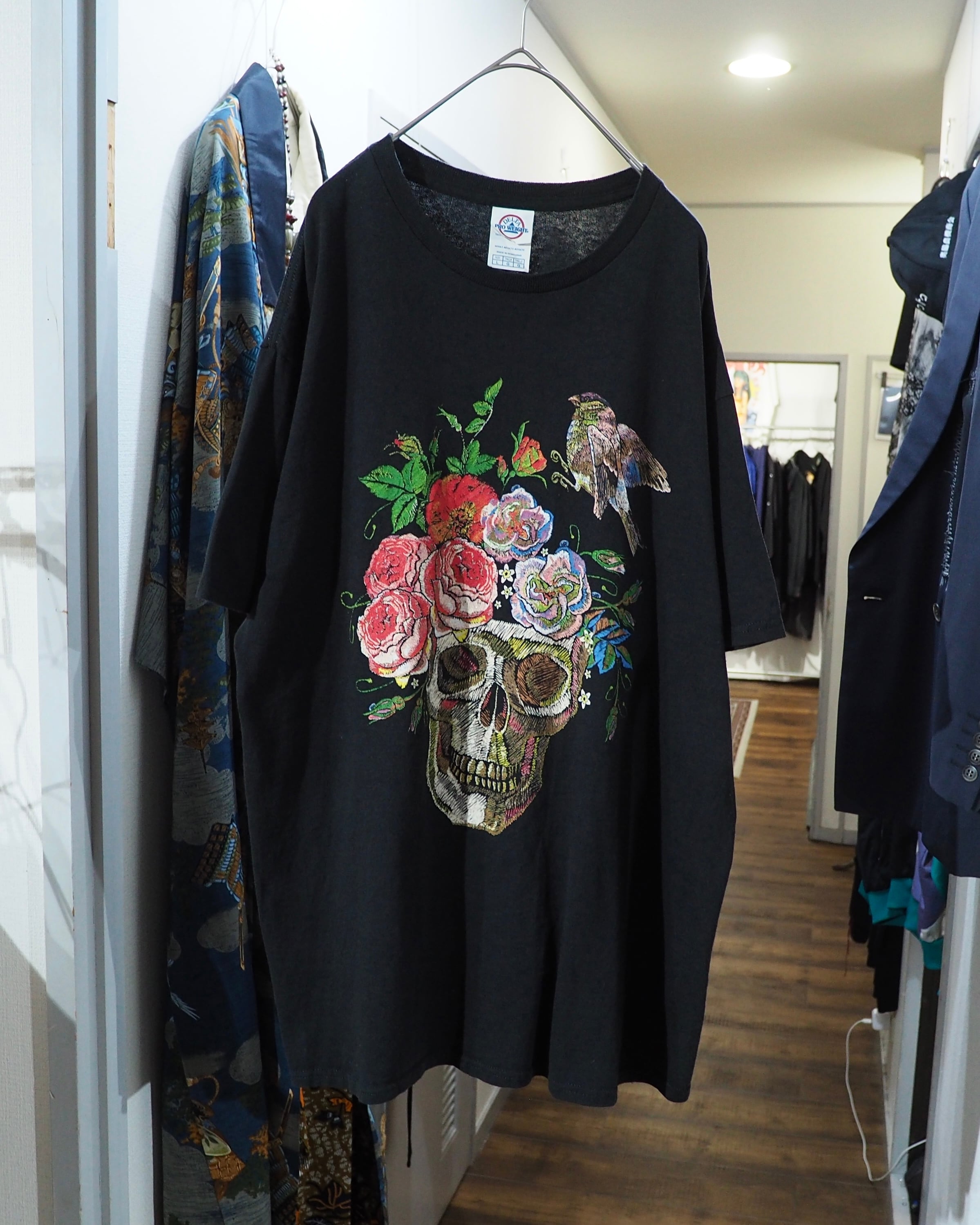 Skull × Flower Printed Graphic printed SS Tee