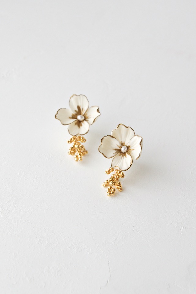 Ella Earrings -Metallic Edge Finish