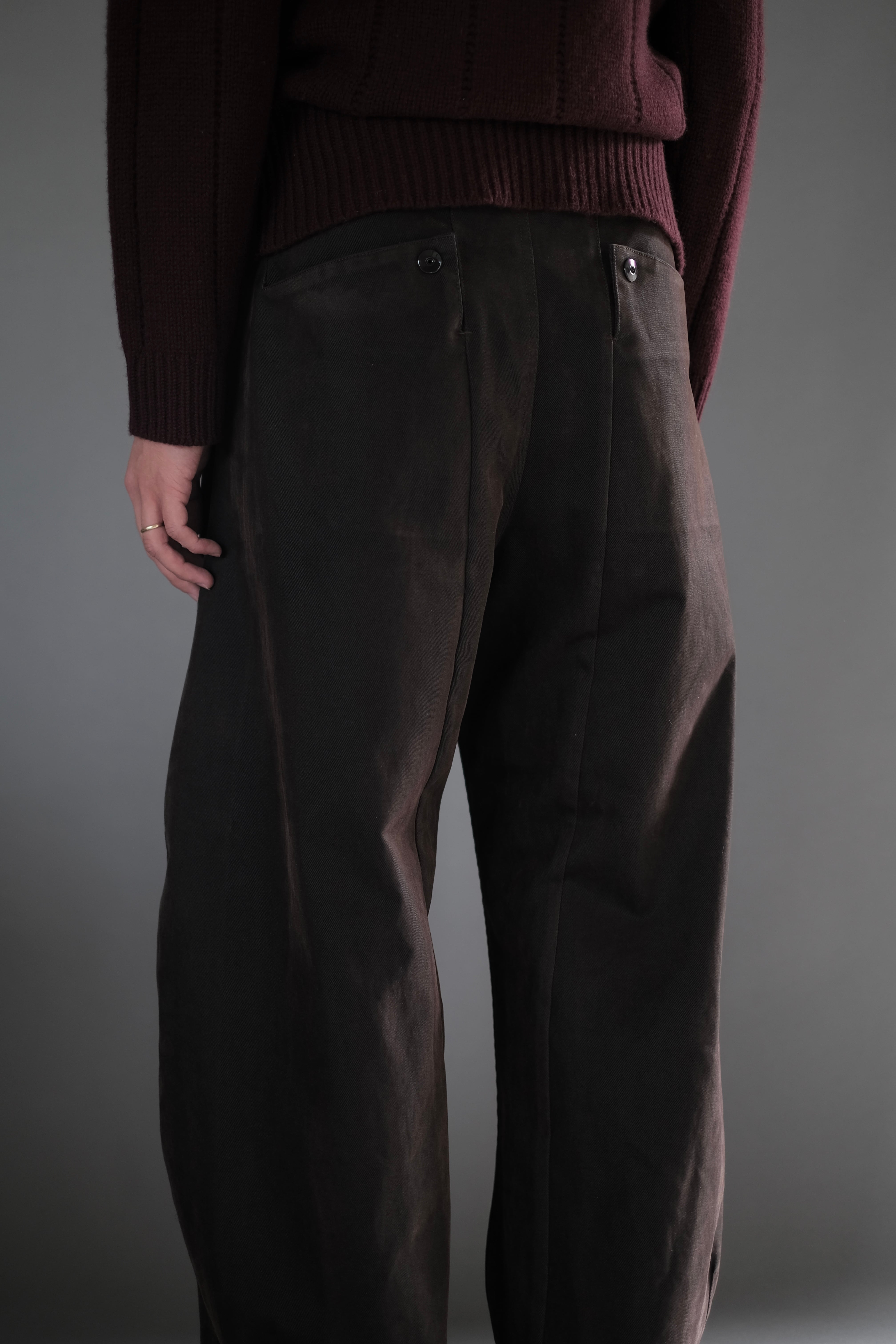 OMAR AFRIDI / WASHED PINA TROUSERS | LIVING