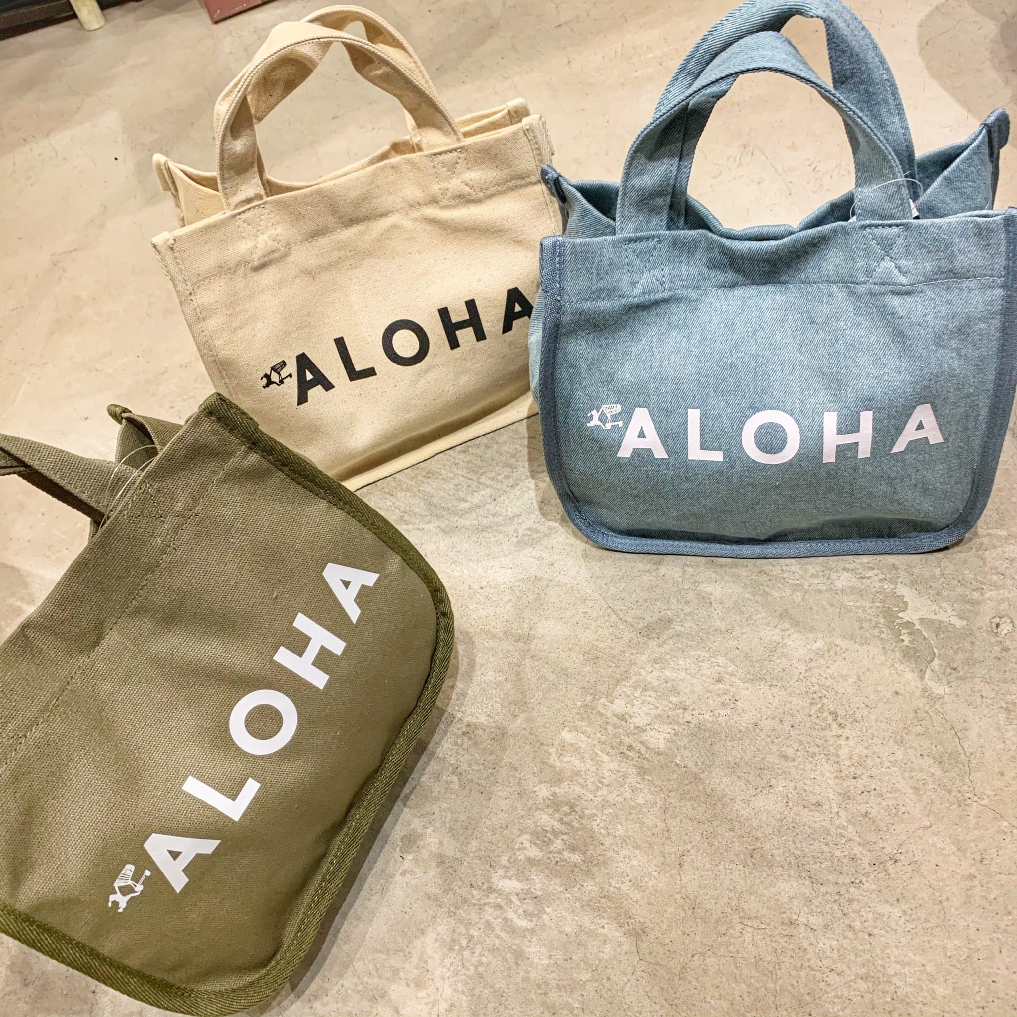 新色登場！大人気 ミニトート ALOHA￥2200＋tax(¥2420)